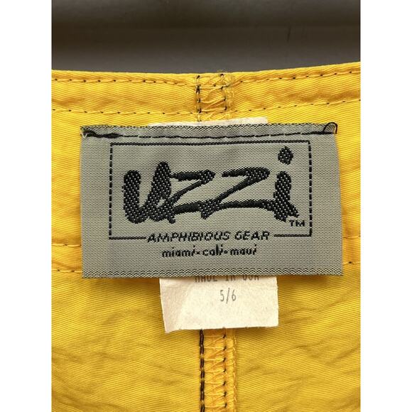 Uzzi‎ Shorts Bright Yellow Nylon Womens size 5/6 Junior Beach Volleyball - Picture 4 of 8